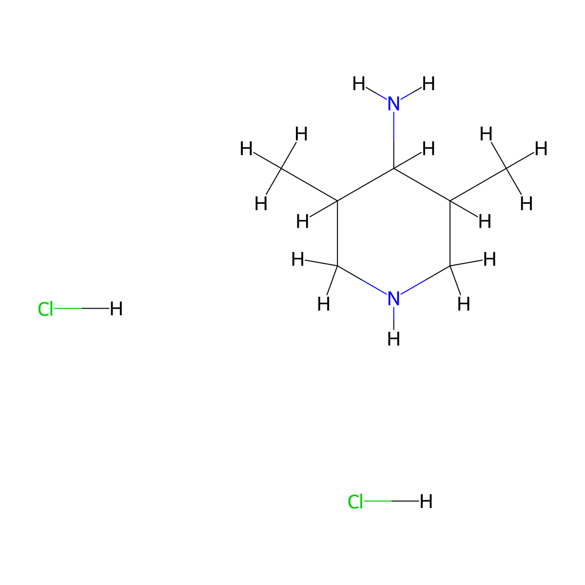 3,5-Dimethylpiperidin-4-amine dihydrochloride molecular structure, CAS 2243515-69-5