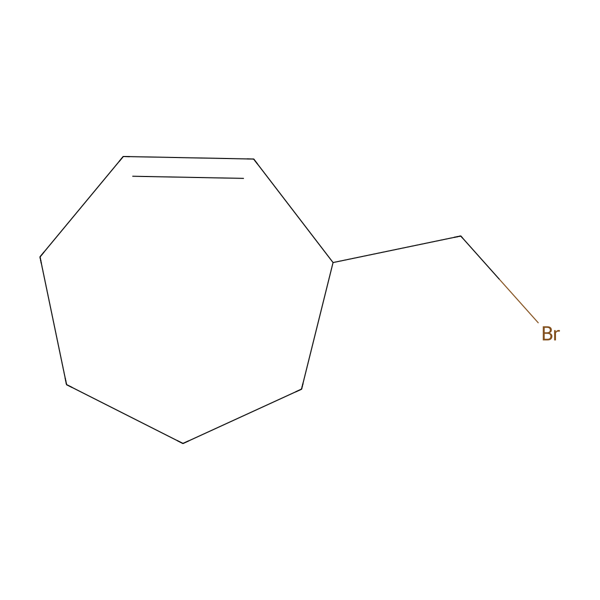 3-(Bromomethyl)cyclohept-1-ene molecular structure, CAS 2243516-29-0
