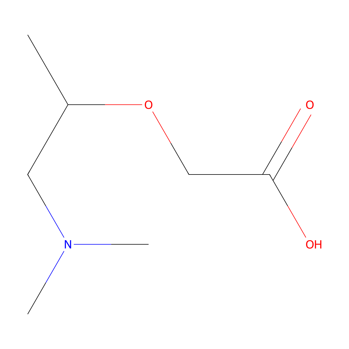 2-{[1-(Dimethylamino)propan-2-yl]oxy}acetic acid molecular structure, CAS 2243516-70-1