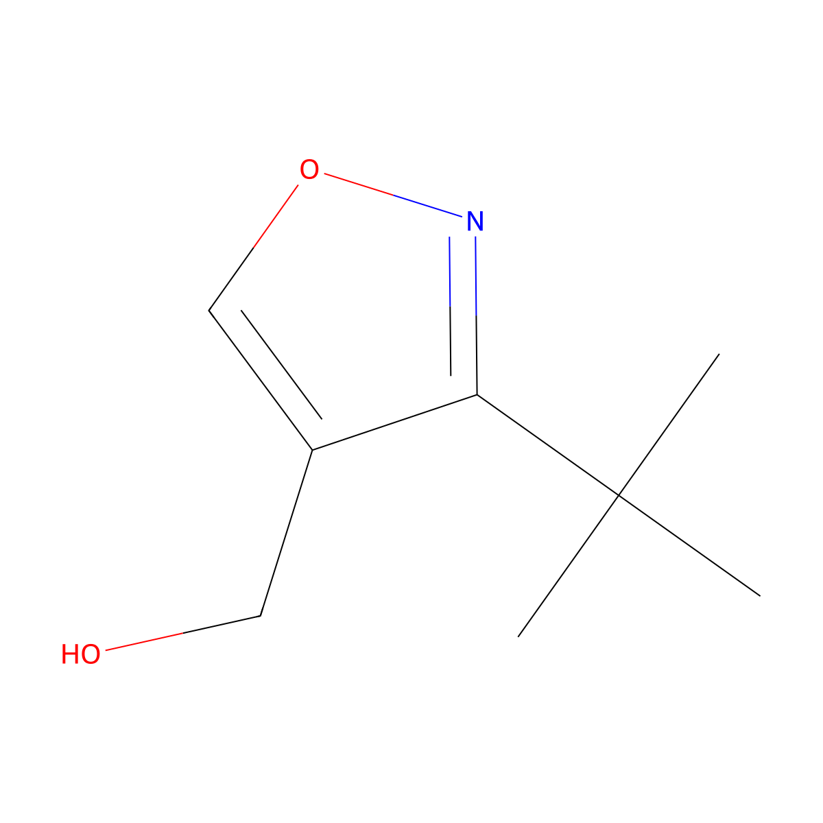(3-Tert-butyl-1,2-oxazol-4-yl)methanol molecular structure, CAS 2243520-63-8