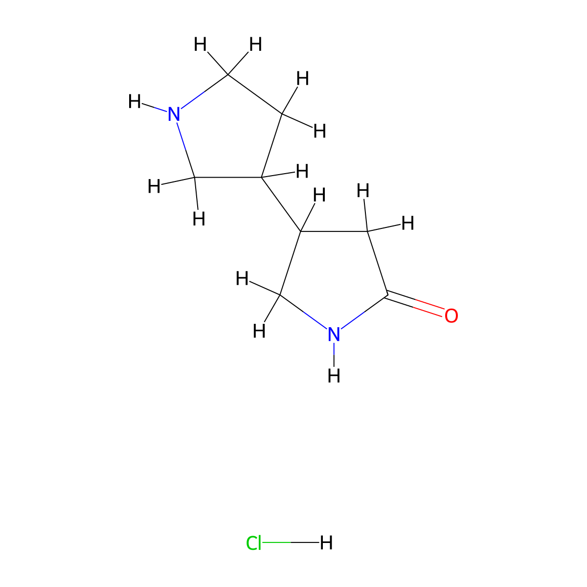 [3,3'-Bipyrrolidin]-5-one hydrochloride molecular structure, CAS 2243520-80-9