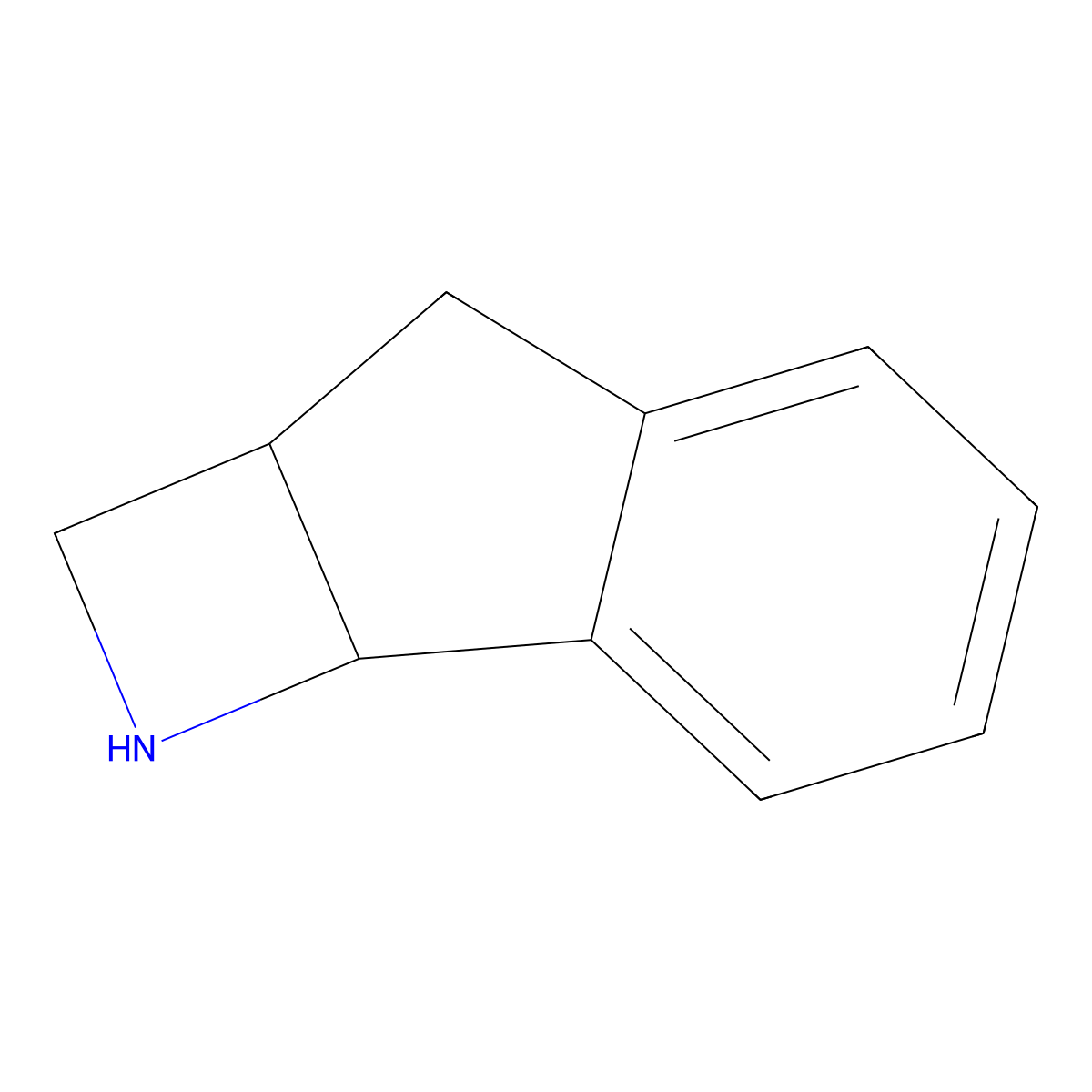 rac-(2aR,7bS)-1H,2H,2aH,3H,7bH-indeno(1,2-b)azete molecular structure, CAS 2243521-20-0