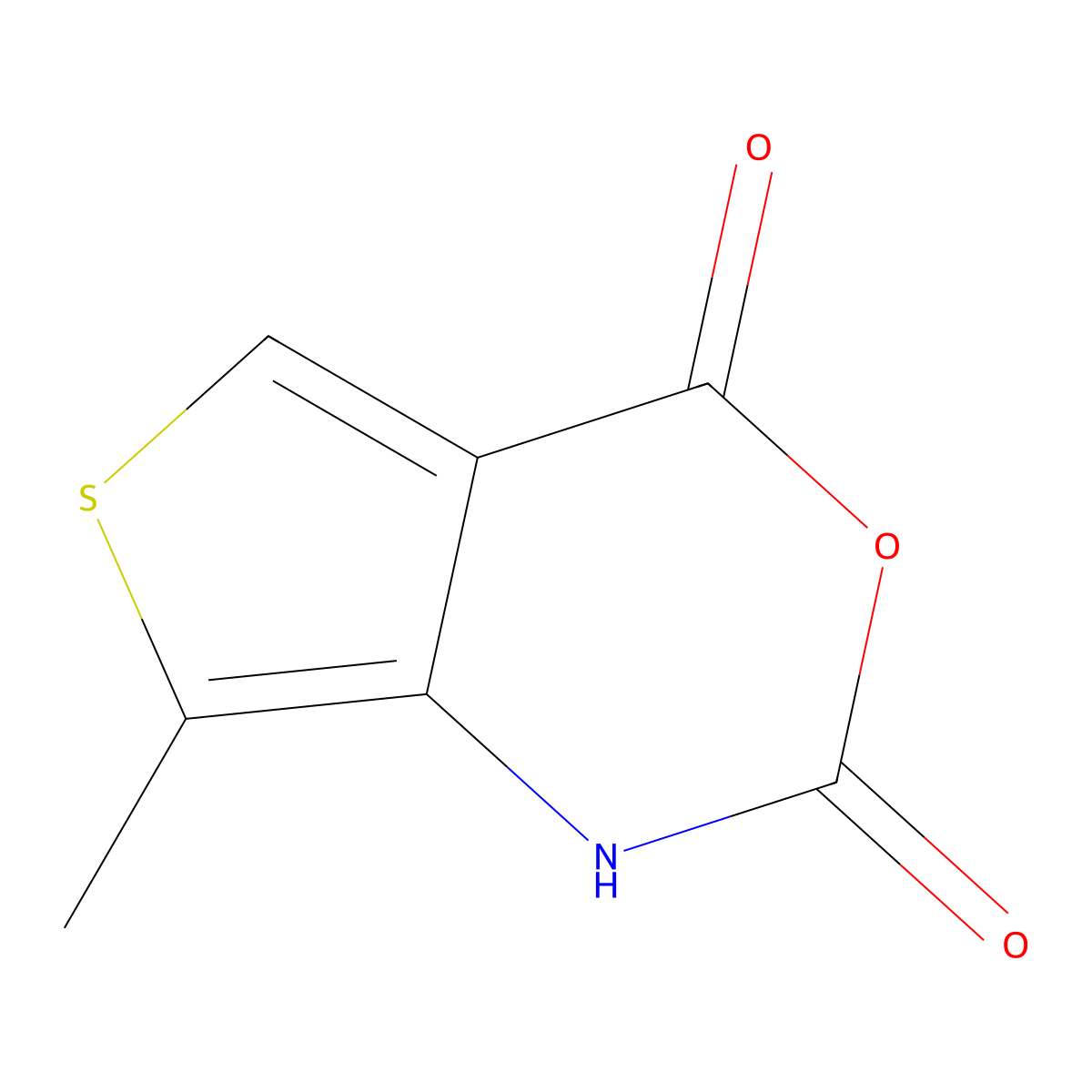 7-methyl-1H,2H,4H-thieno[3,4-d][1,3]oxazine-2,4-dione molecular structure, CAS 2243521-55-1