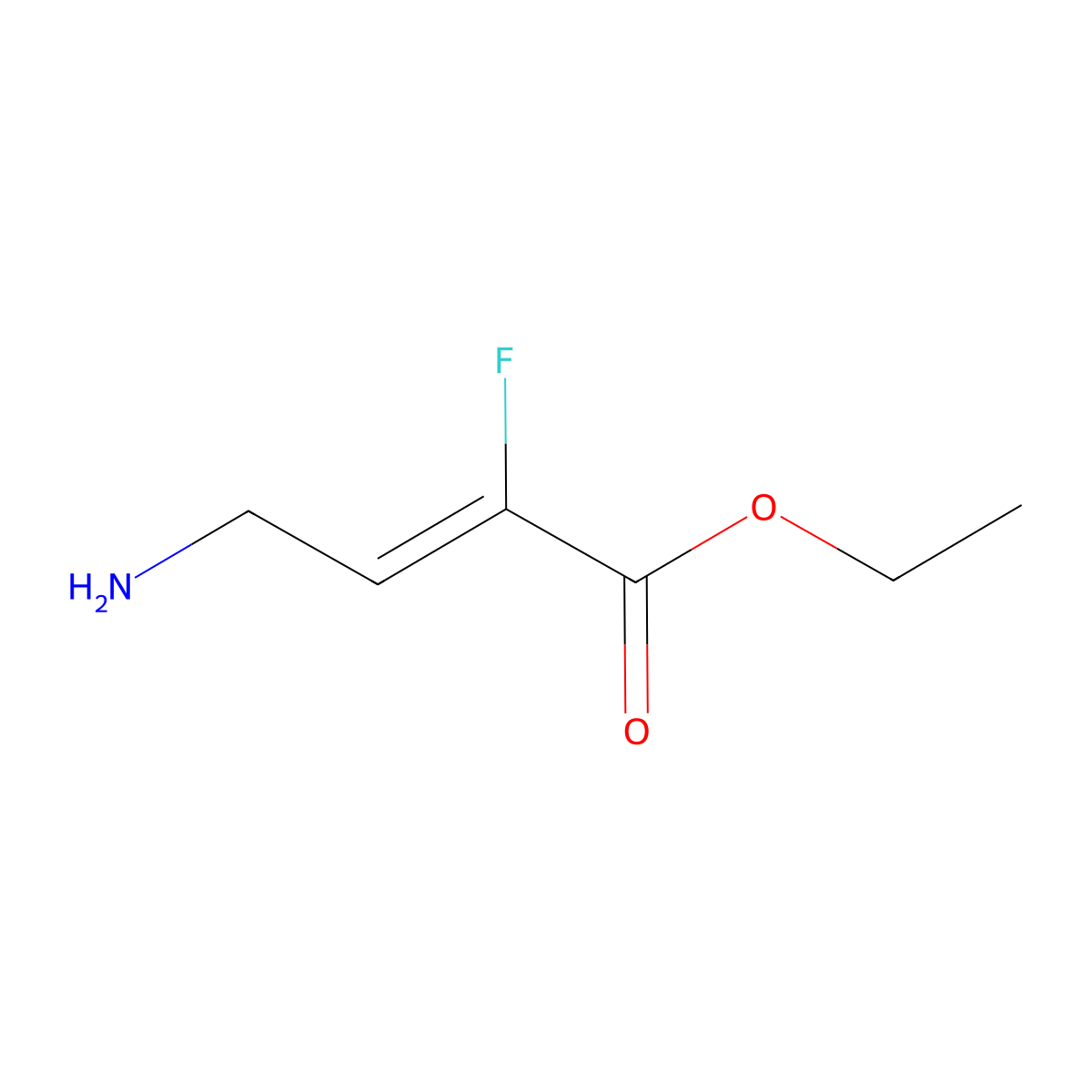 Ethyl 4-amino-2-fluorobut-2-enoate molecular structure, CAS 2243522-00-9