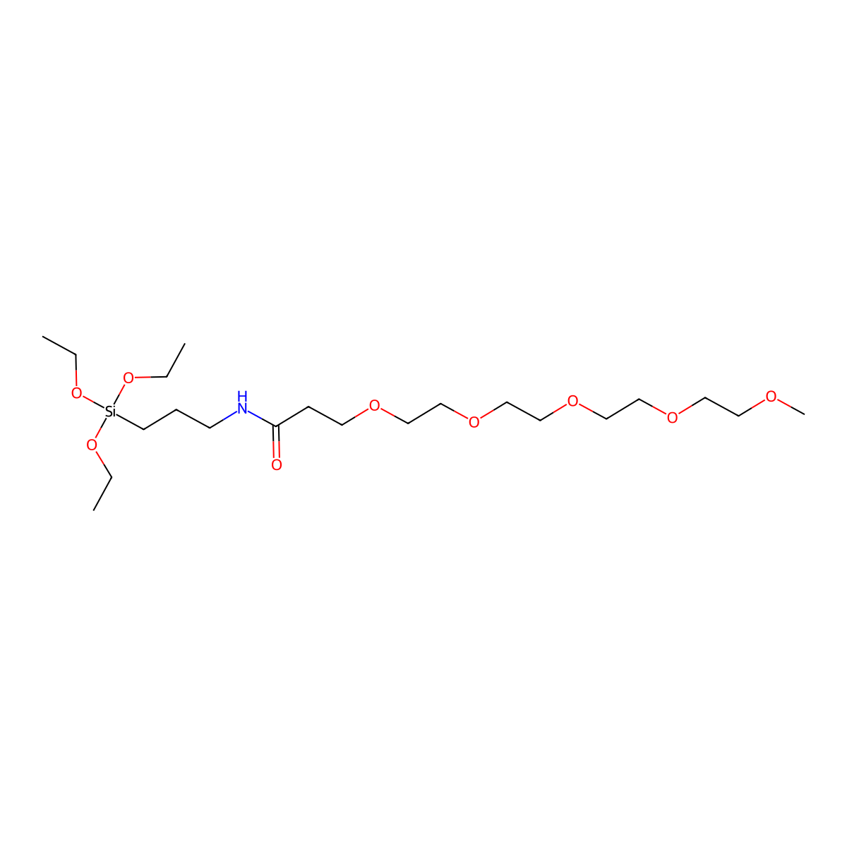 m-PEG5-triethoxysilane molecular structure, CAS 2243566-42-7