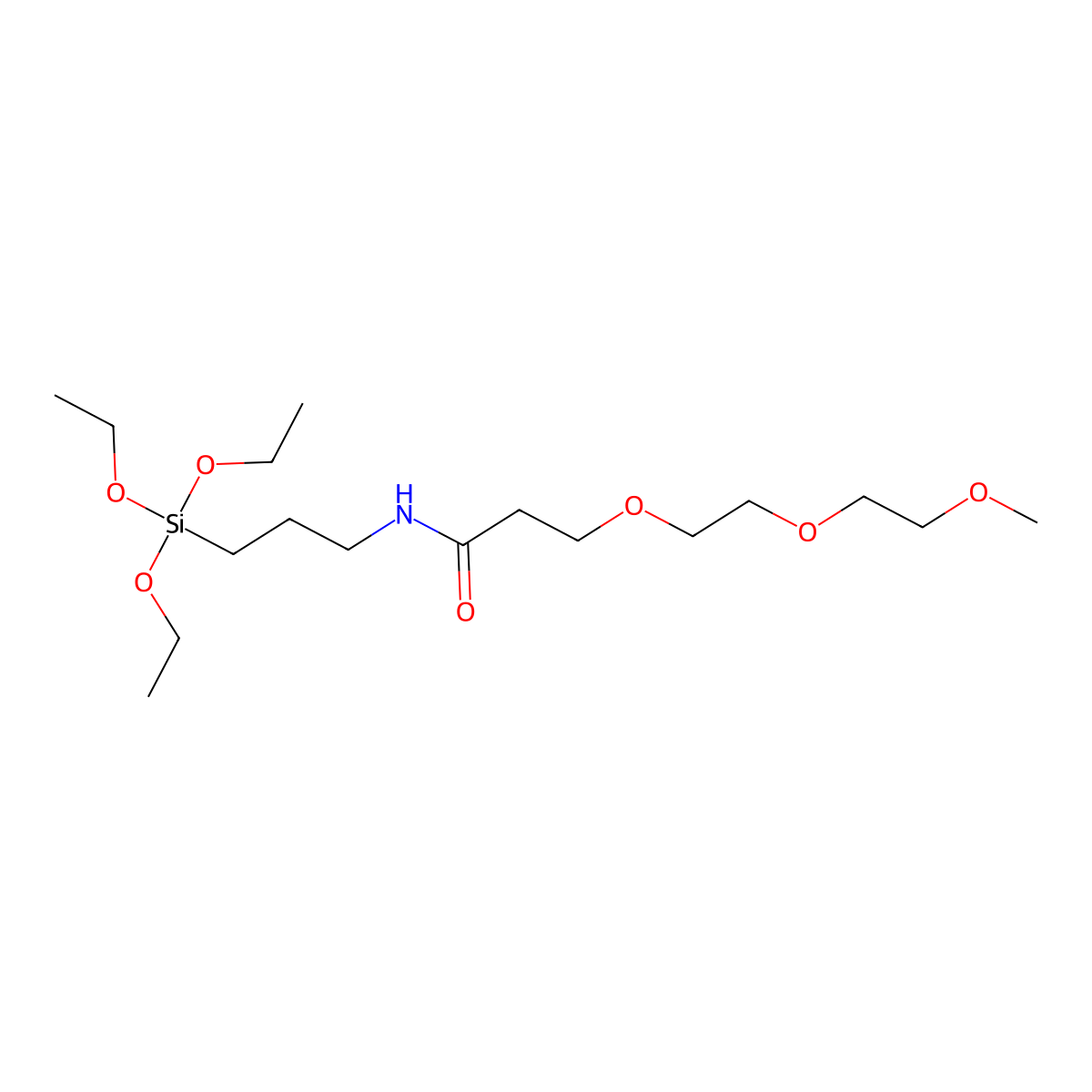 m-PEG3-triethoxysilane molecular structure, CAS 2243566-45-0