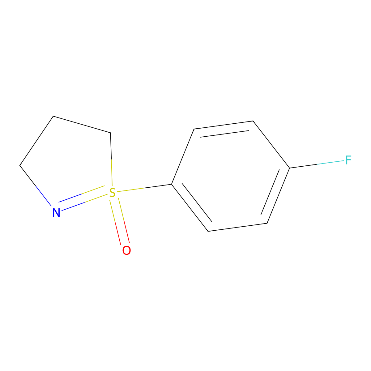 1-(4-fluorophenyl)-4,5-dihydro-3H-1lambda6,2-thiazol-1-one molecular structure, CAS 2243570-49-0