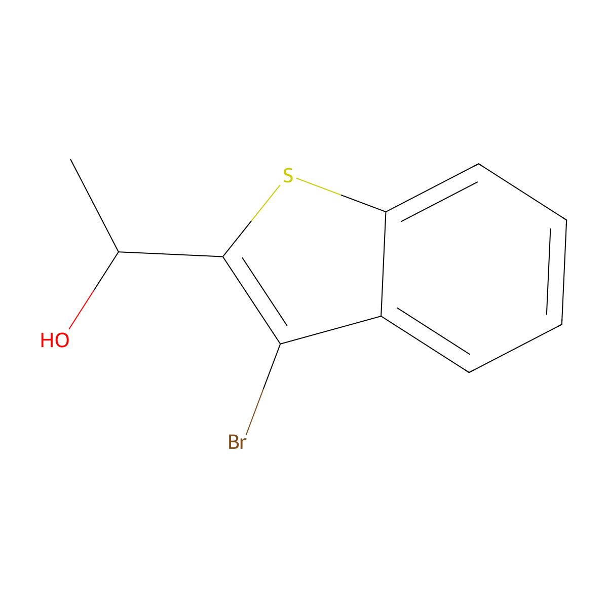 1-(3-BromobenZo[b]thiophen-2-yl)ethanol molecular structure, CAS 2243571-62-0