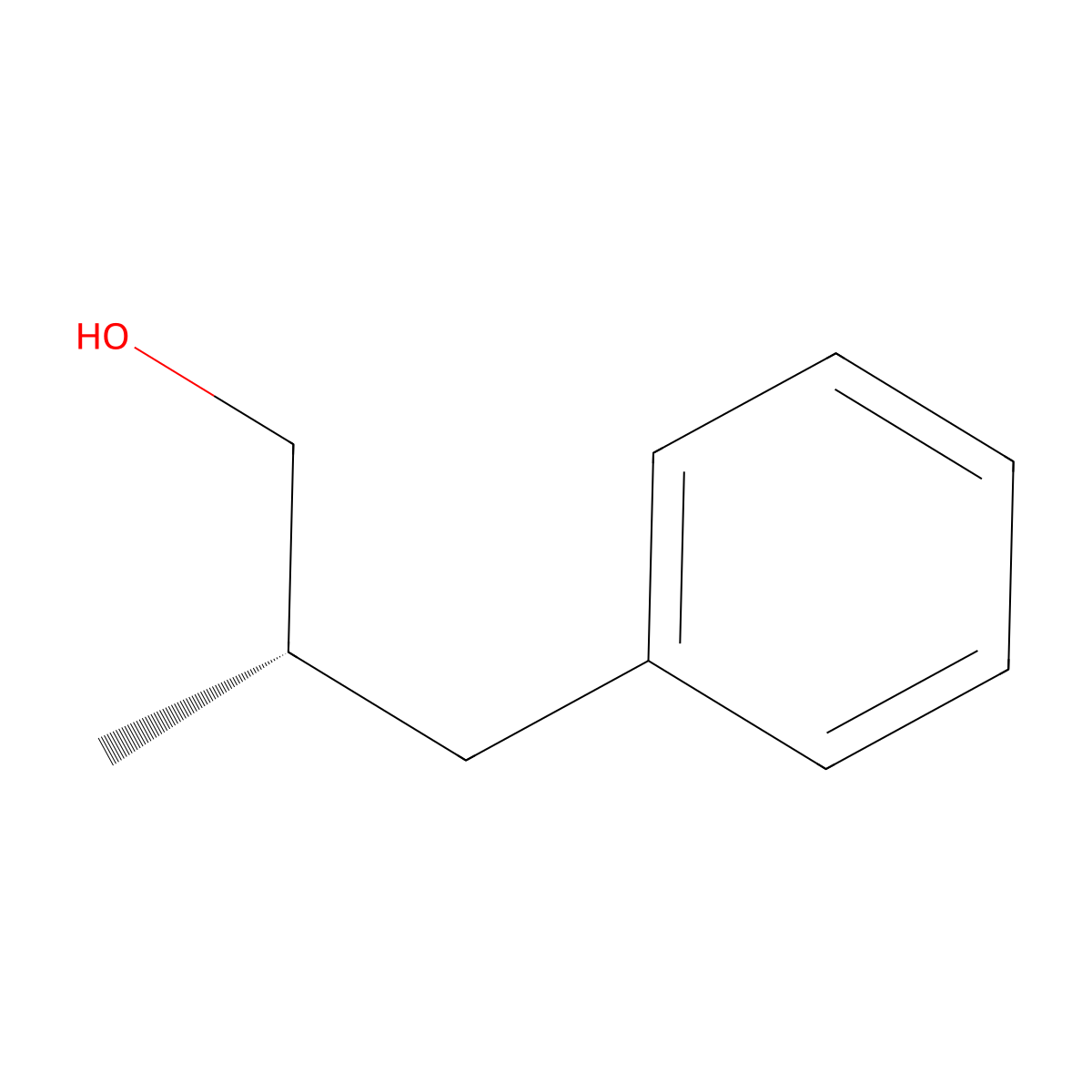 (S)-2-methyl-3-phenylpropan-1-ol molecular structure, CAS 22436-06-2