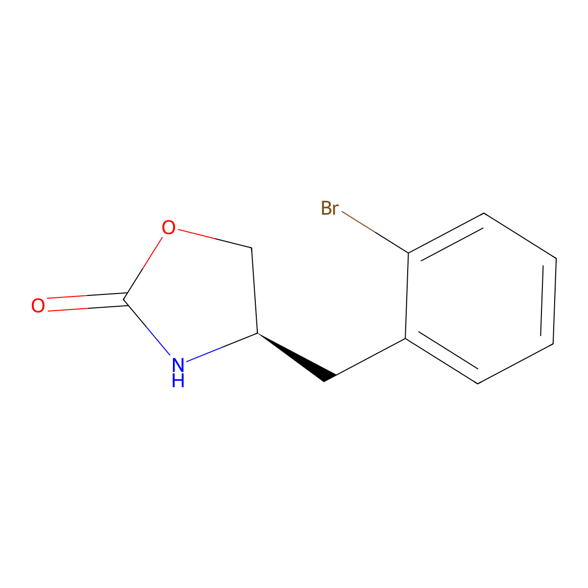 (R)-4-(2-Bromobenzyl)oxazolidin-2-one molecular structure, CAS 2243636-73-7