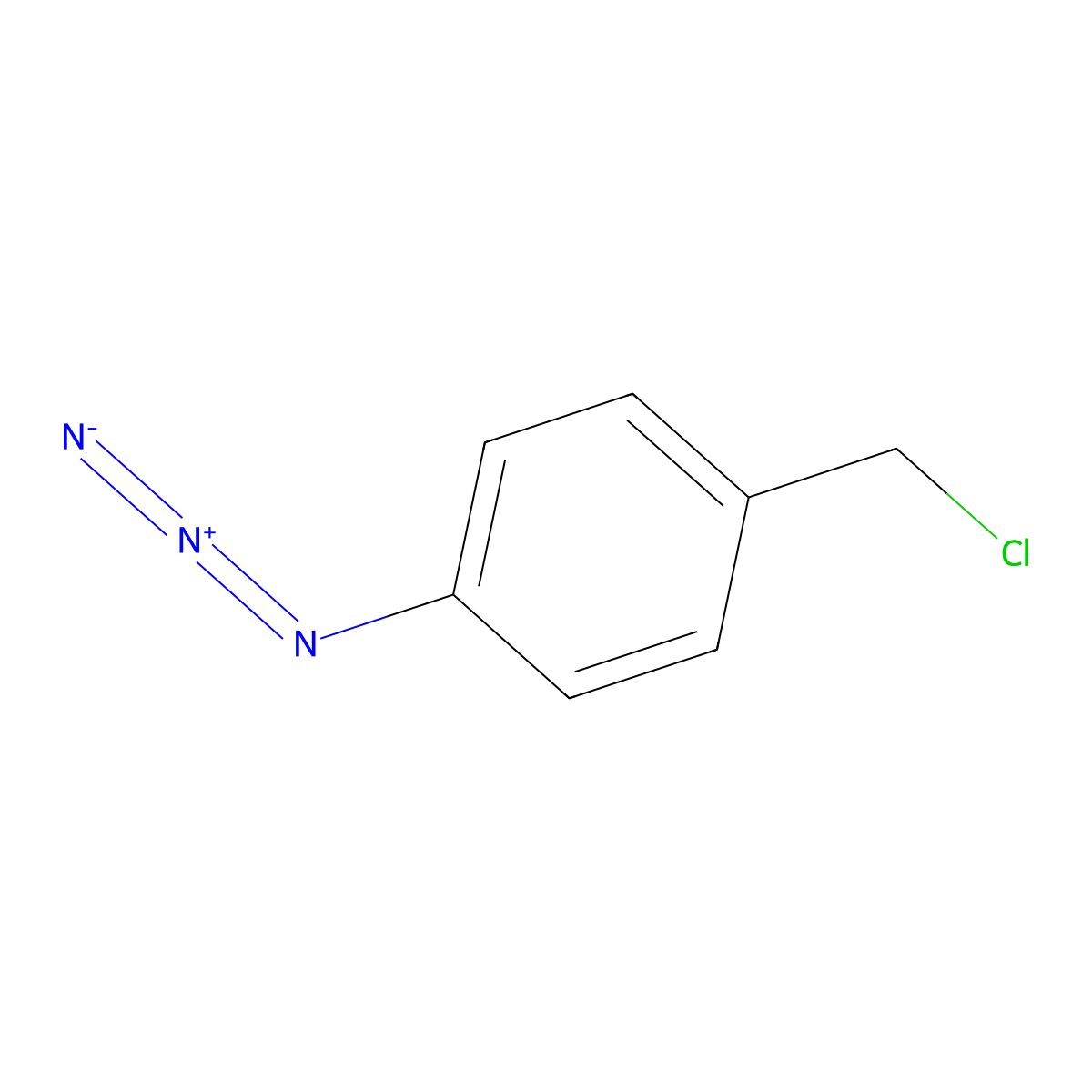 1-Azido-4-(chloromethyl)benzene molecular structure, CAS 22437-76-9