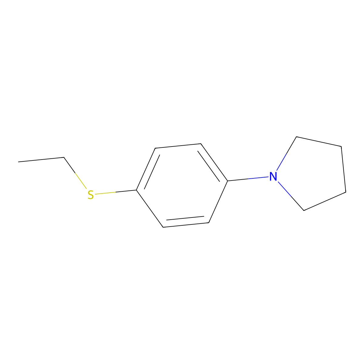 1-[4-(Ethylthio)phenyl]pyrrolidine molecular structure, CAS 2243730-62-1