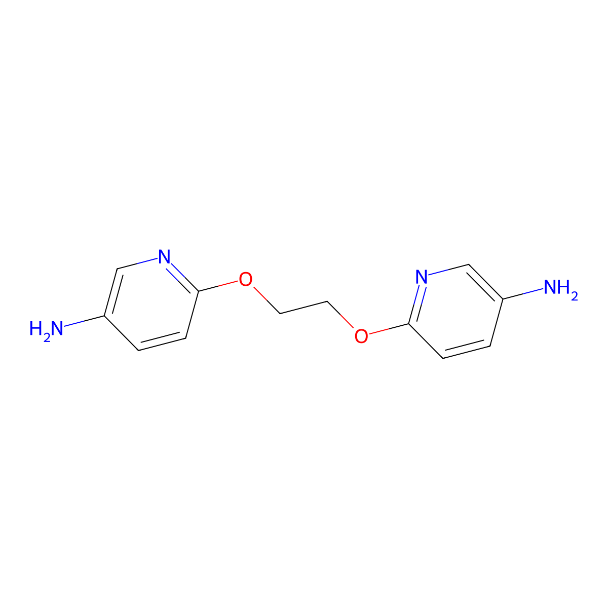 1,2-Bis((5-aminopyridin-2-yl)oxy)ethane molecular structure, CAS 2243795-22-2