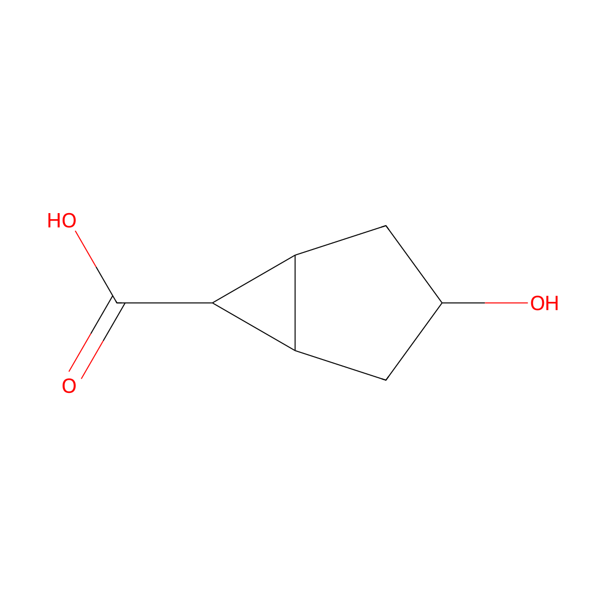 3-Hydroxybicyclo[3.1.0]hexane-6-carboxylic acid molecular structure, CAS 2243802-08-4