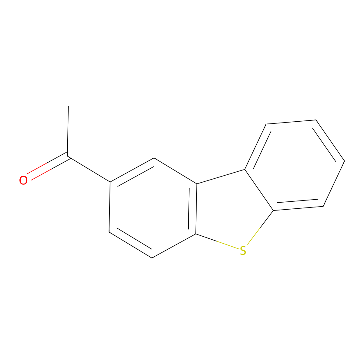 2-Acetyldibenzothiophene molecular structure, CAS 22439-58-3
