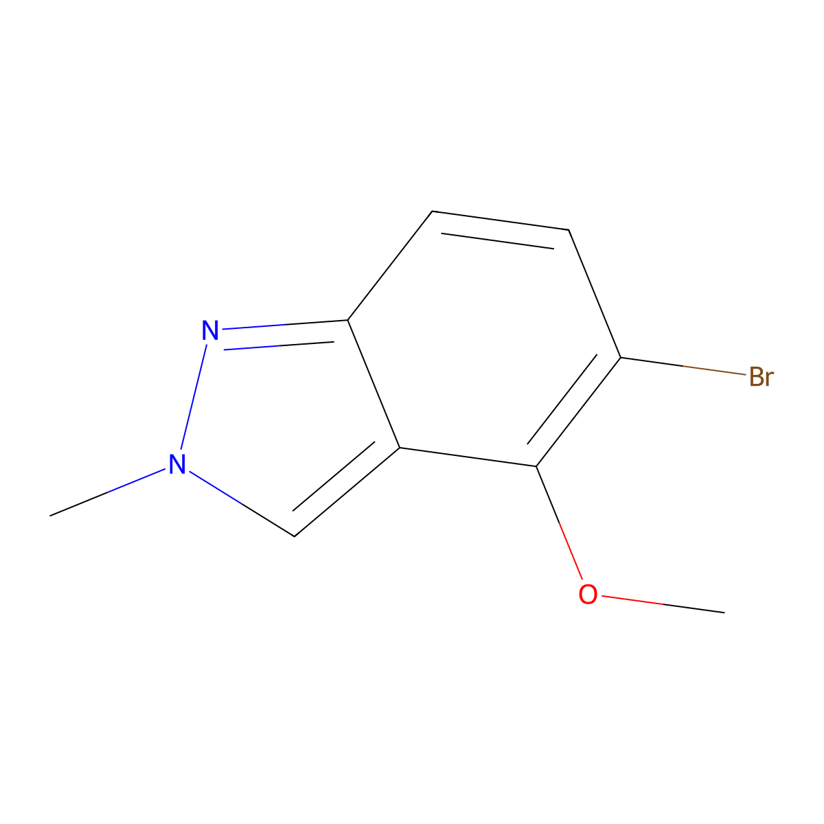 5-Bromo-4-methoxy-2-methyl-2H-indazole molecular structure, CAS 2243949-52-0