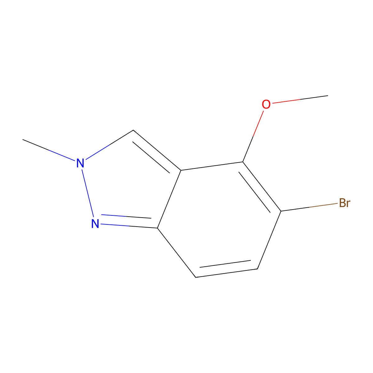 5-Bromo-4-methoxy-2-methyl-2H-indazole molecular structure, CAS 2243949-52-0