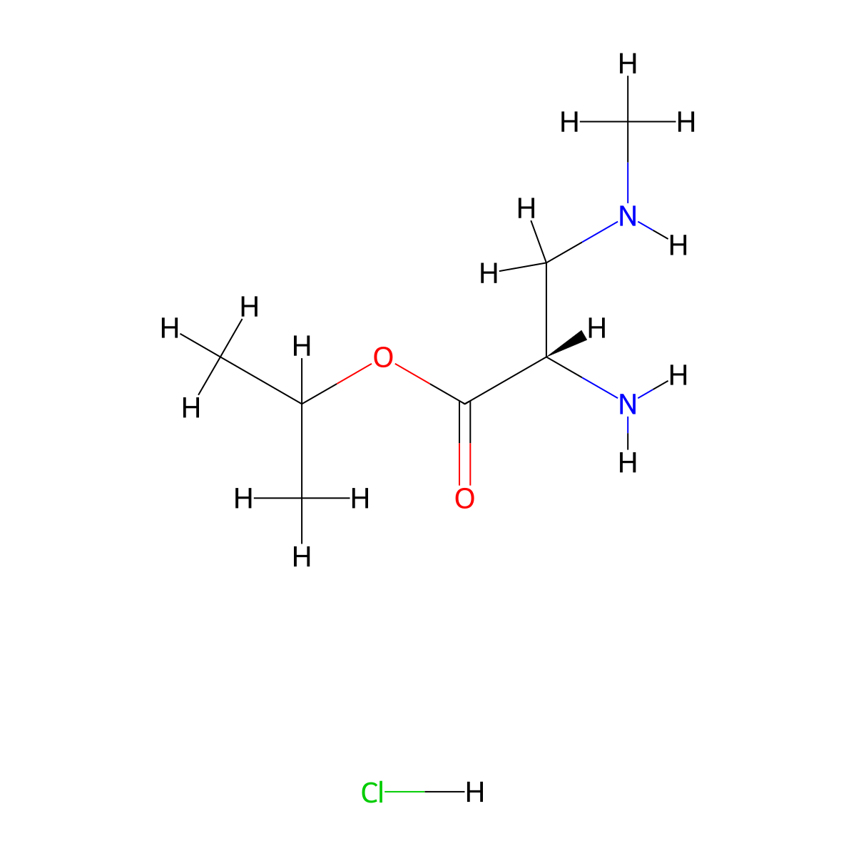 Isopropyl (S)-2-Amino-3-(methylamino)propanoate HCl molecular structure, CAS 2243974-59-4