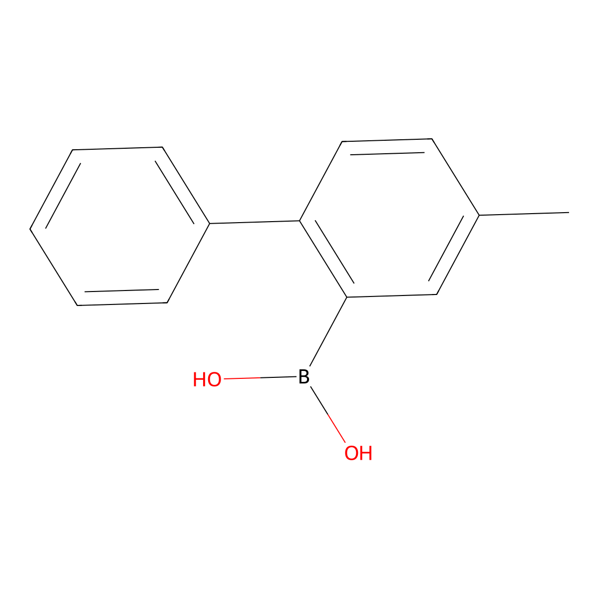 (4-Methyl-(1,1'-biphenyl)-2-yl)boronic acid molecular structure, CAS 2243975-76-8