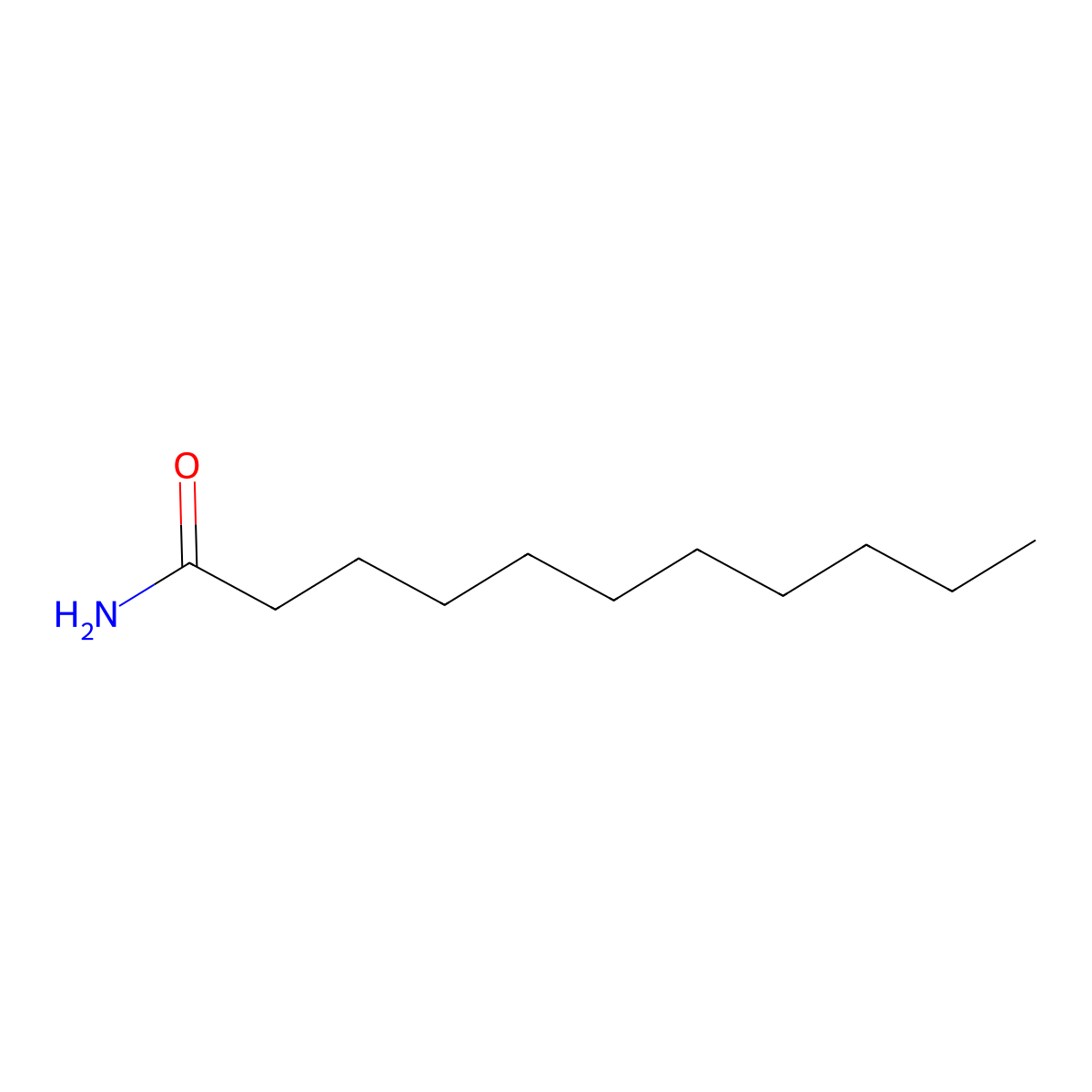Undecanamide molecular structure, CAS 2244-06-6