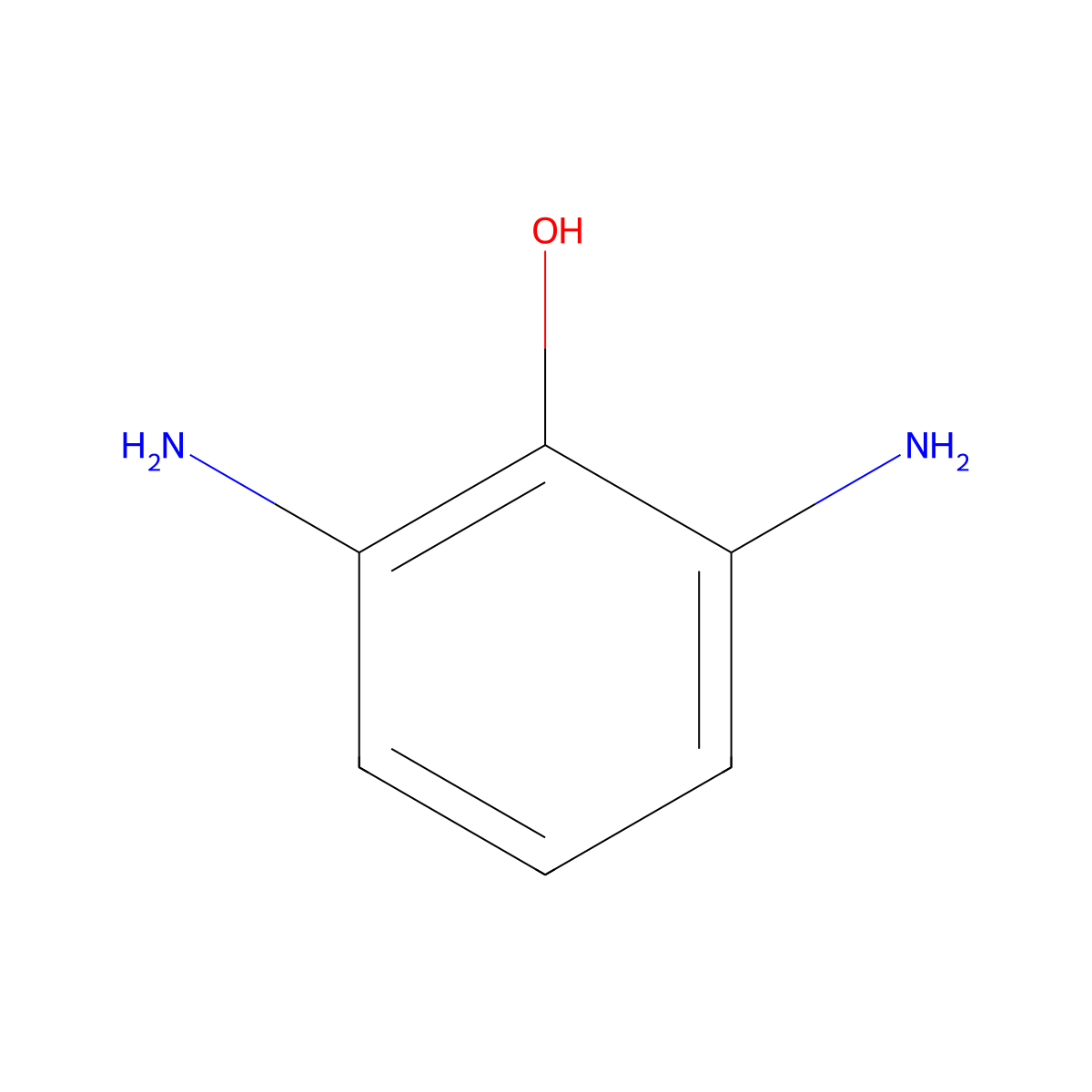 2,6-Diaminophenol molecular structure, CAS 22440-82-0