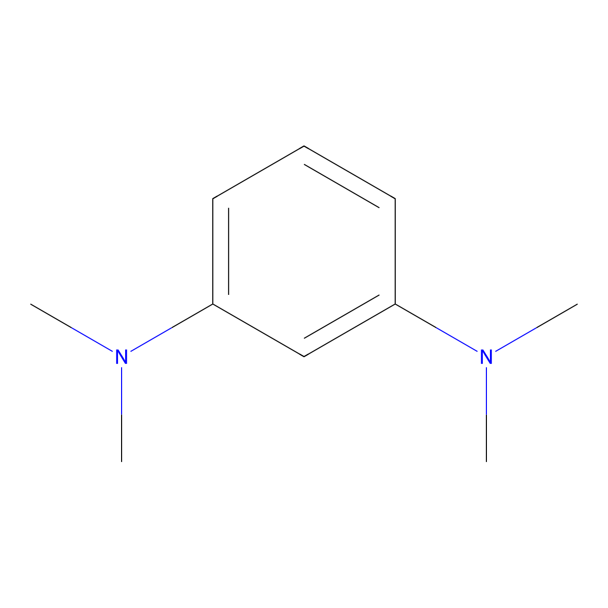 1,3-Benzenediamine, N1,N1,N3,N3-tetramethyl- molecular structure, CAS 22440-93-3