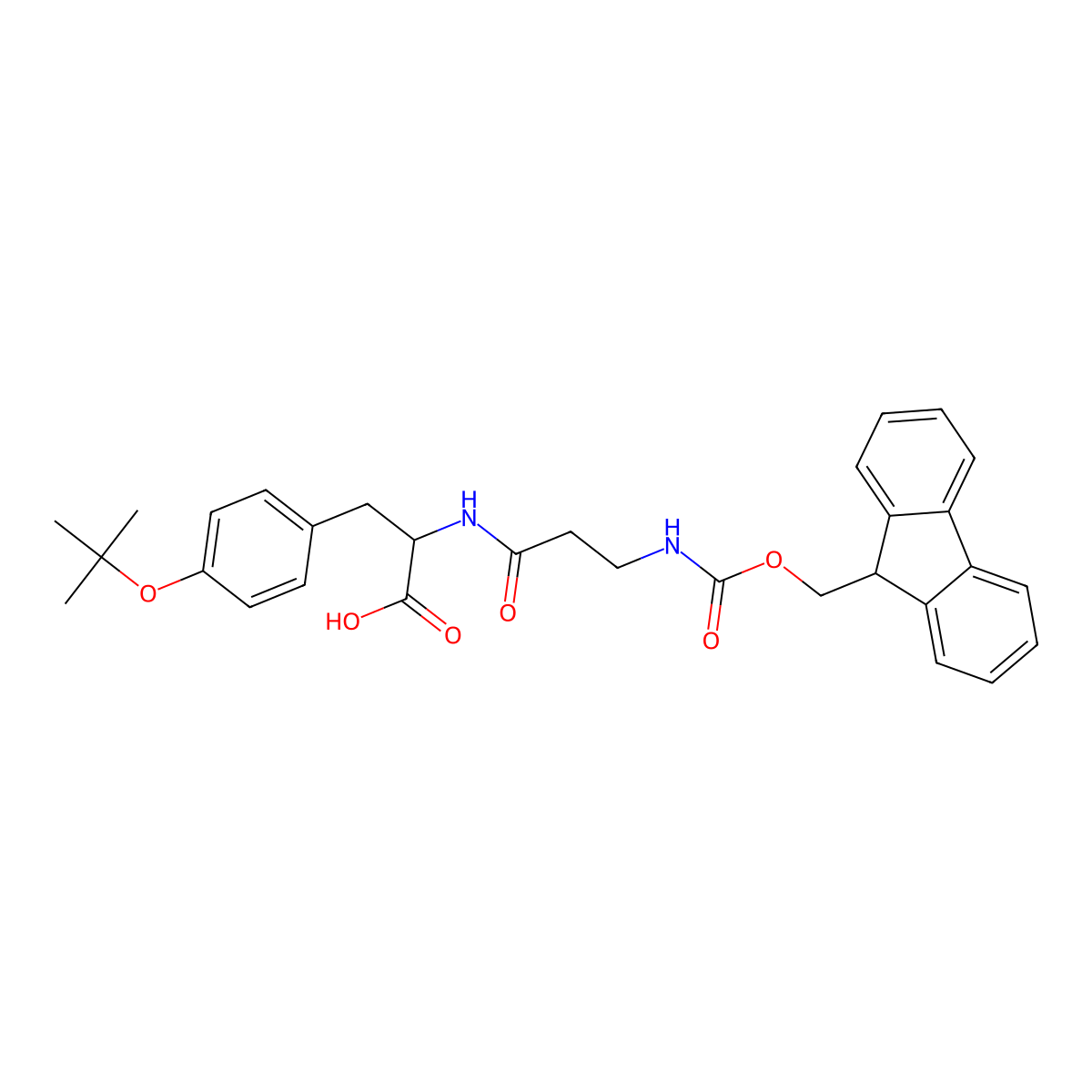 Fmoc-beta-Ala-Tyr(tBu)-OH molecular structure, CAS 2244048-27-7