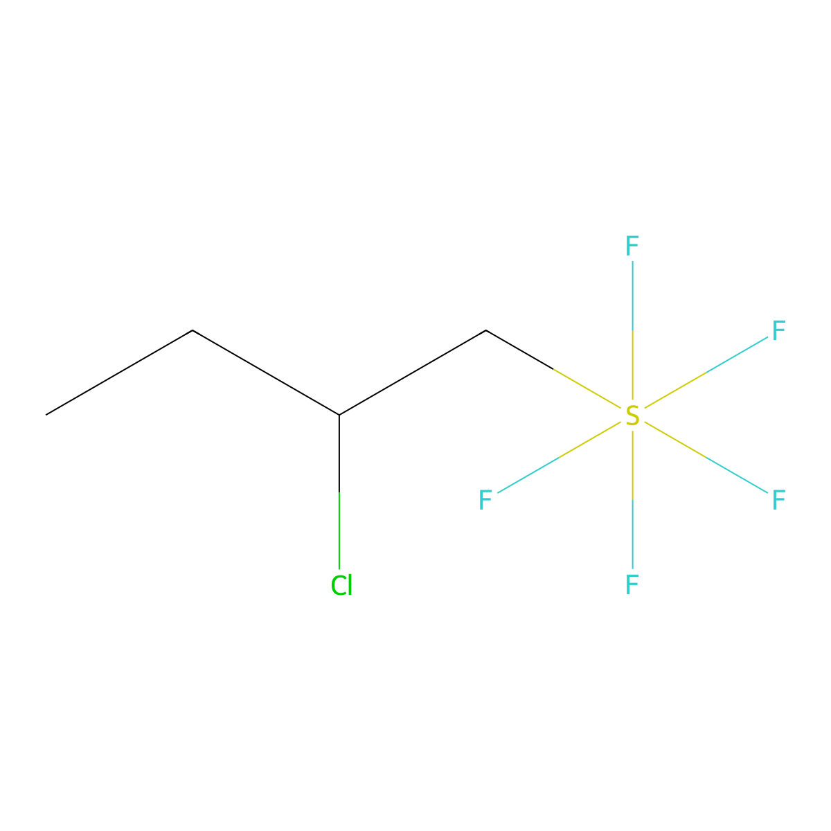 2-Chlorobutylsulfurpentafluoride molecular structure, CAS 2244079-20-5