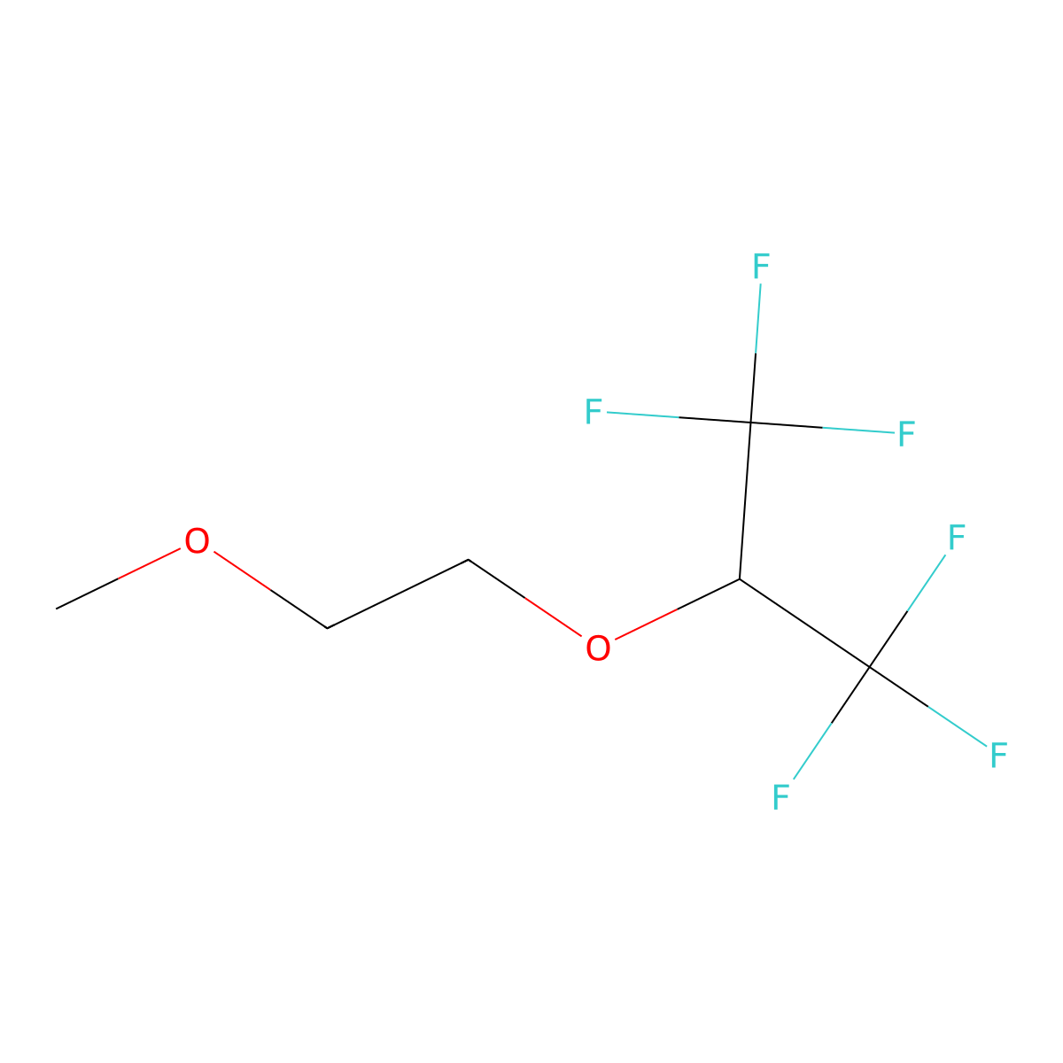 1,1,1,3,3,3-Hexafluoro-2-(2-methoxyethoxy)propane molecular structure, CAS 2244081-09-0