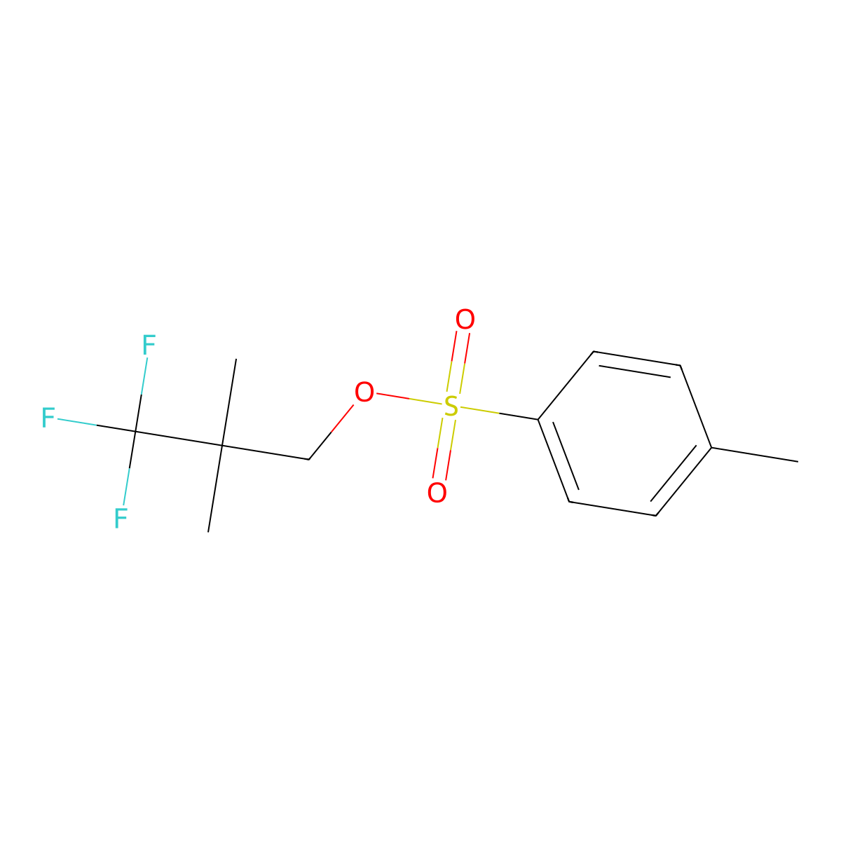 3,3,3-Trifluoro-2,2-dimethylpropyl 4-methylbenzene-1-sulfonate molecular structure, CAS 2244081-15-8