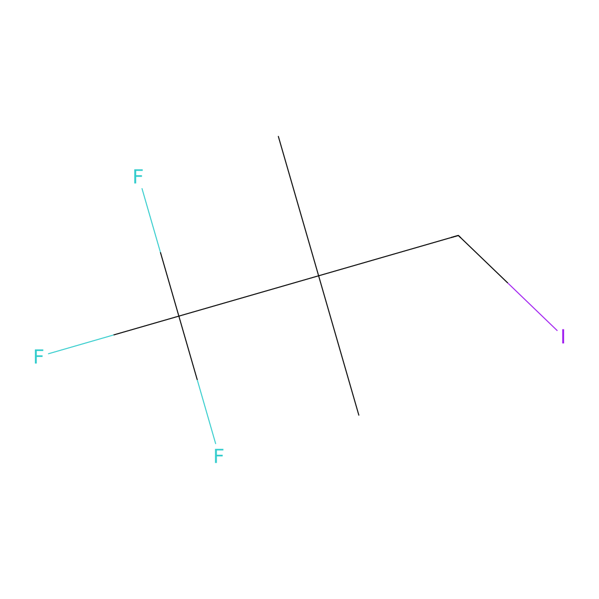 1,1,1-Trifluoro-3-iodo-2,2-dimethylpropane molecular structure, CAS 2244082-97-9