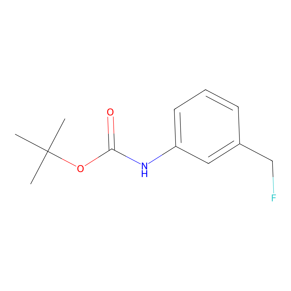 tert-butyl N-[3-(fluoromethyl)phenyl]carbamate molecular structure, CAS 2244086-45-9