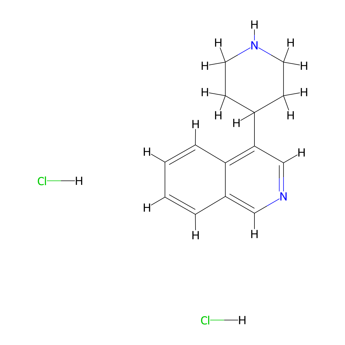4-(Piperidin-4-yl)isoquinoline dihydrochloride molecular structure, CAS 2244087-11-2