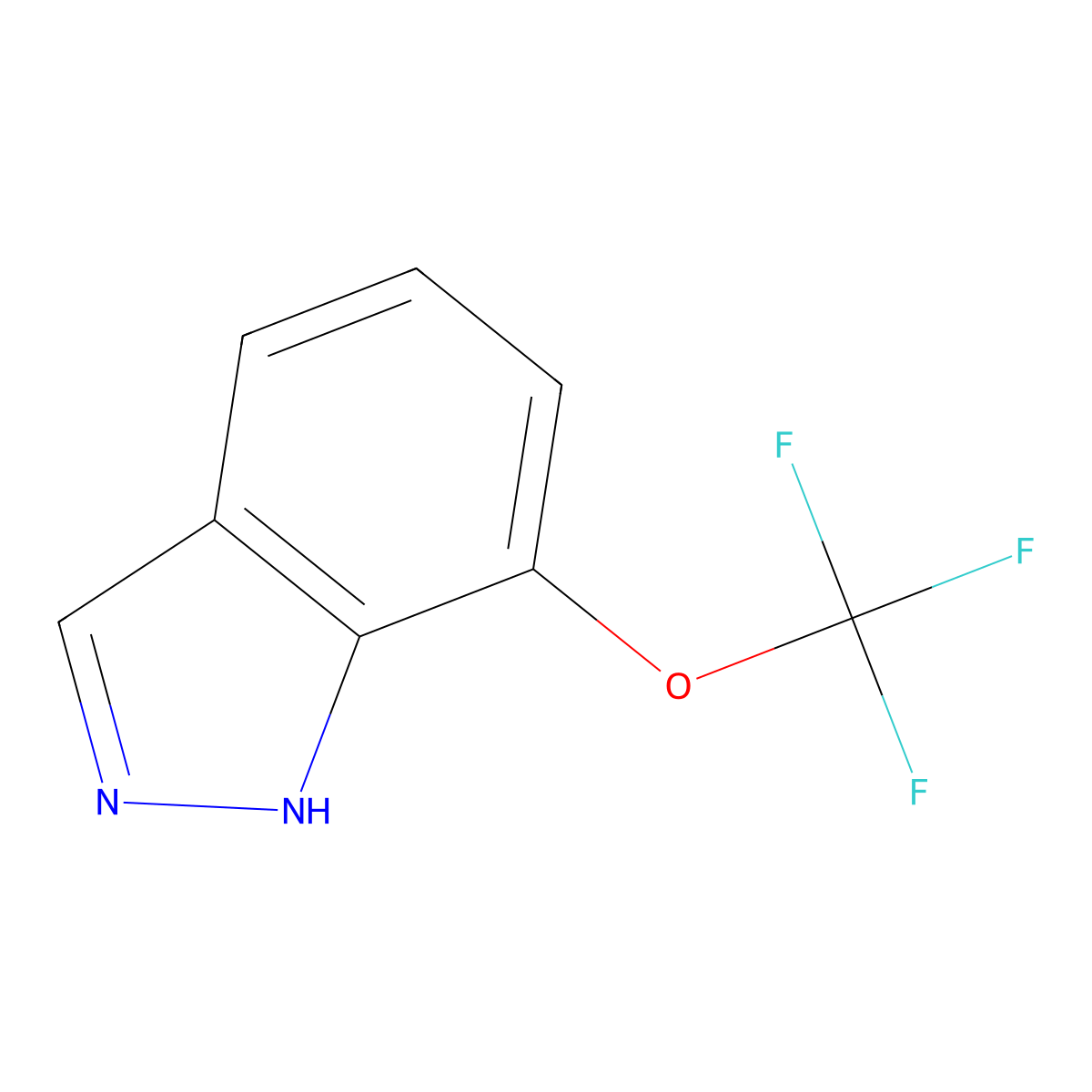 7-(Trifluoromethoxy)-1H-indazole molecular structure, CAS 2244087-63-4