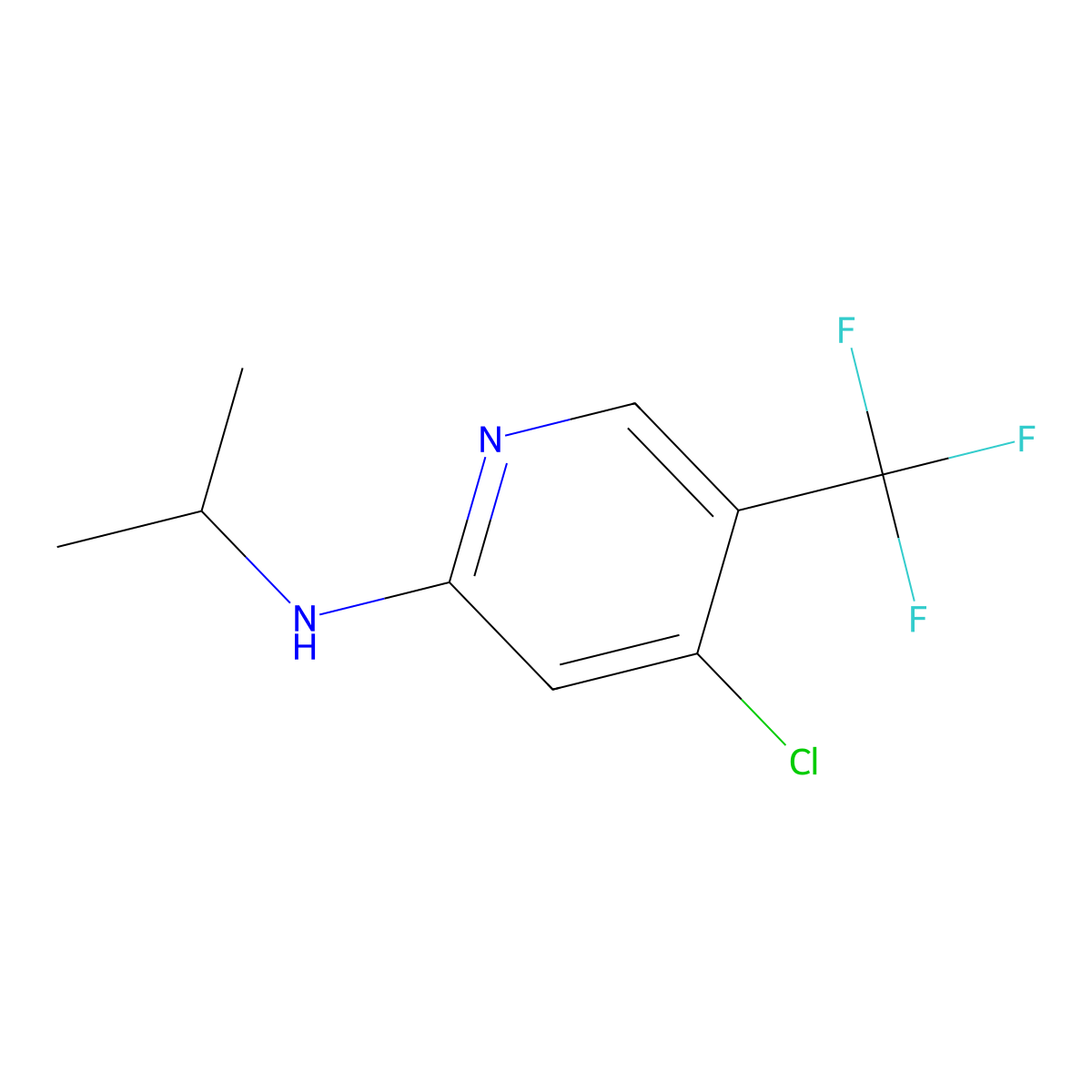 4-chloro-N-isopropyl-5-(trifluoromethyl)pyridin-2-amine molecular structure, CAS 2244088-70-6