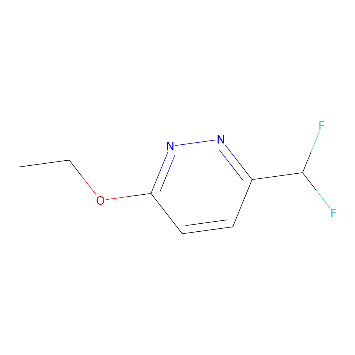3-(Difluoromethyl)-6-ethoxypyridazine molecular structure, CAS 2244088-82-0