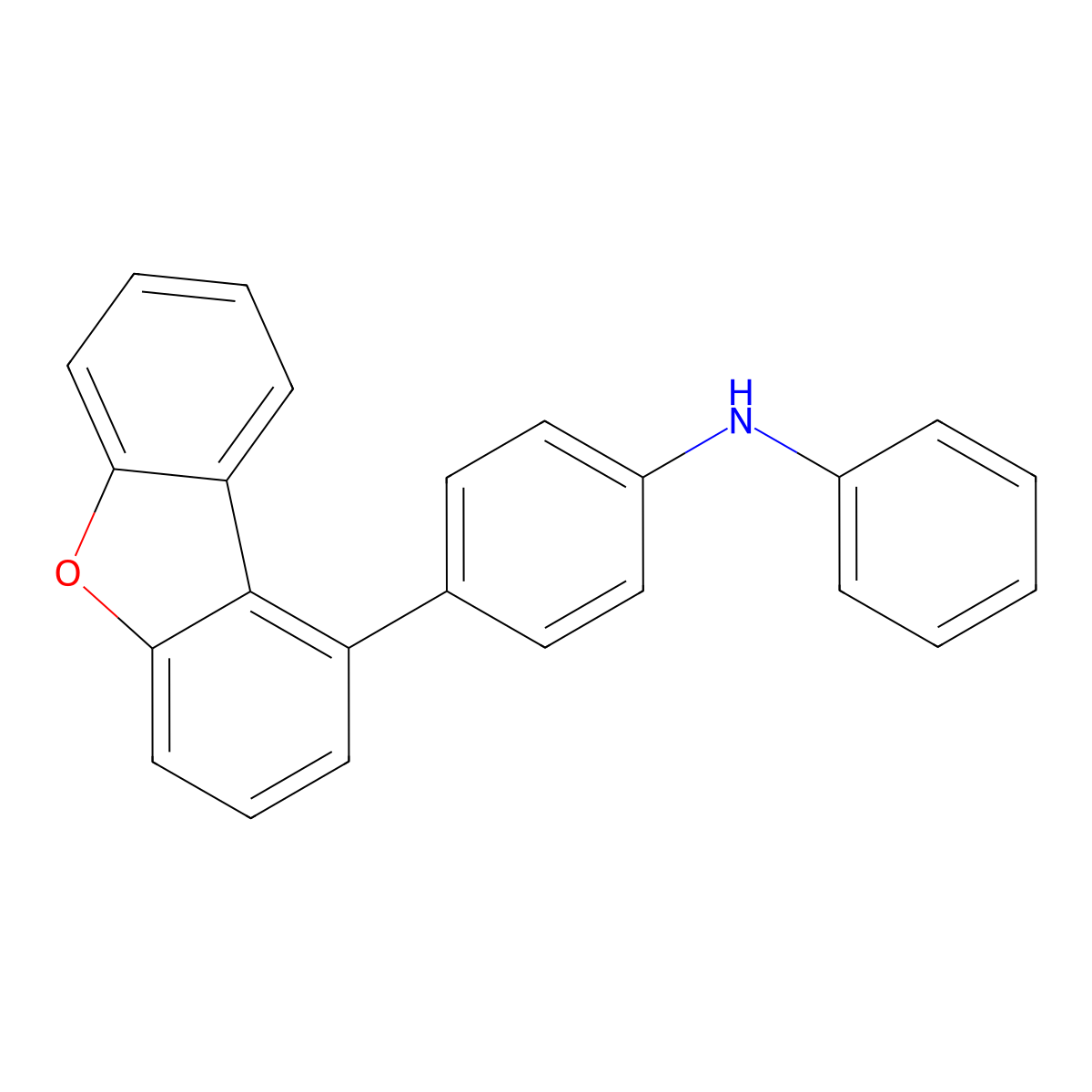 4-(Dibenzo[b,d]furan-1-yl)-N-phenylaniline molecular structure, CAS 2244106-56-5