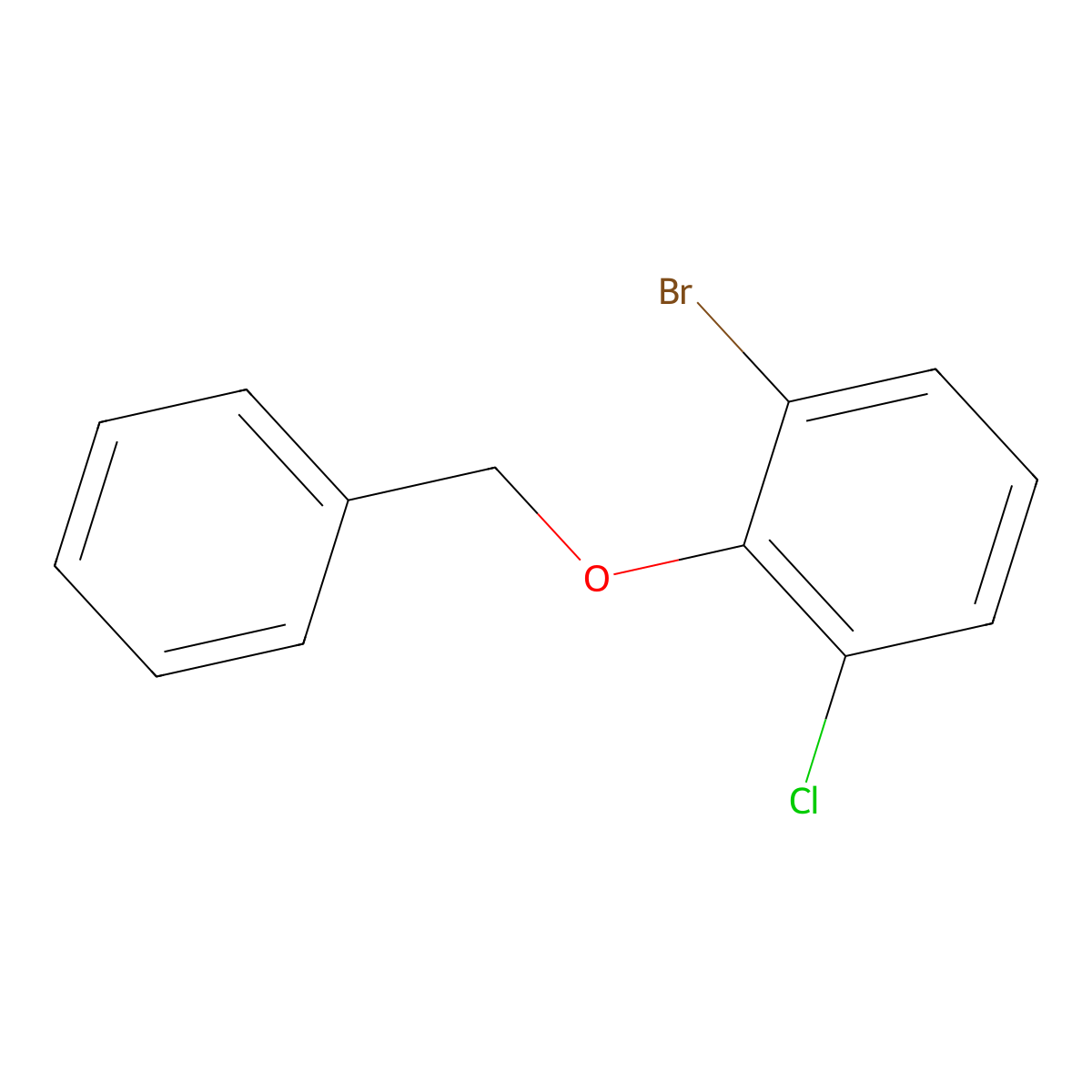 2-(Benzyloxy)-1-bromo-3-chlorobenzene molecular structure, CAS 2244107-77-3