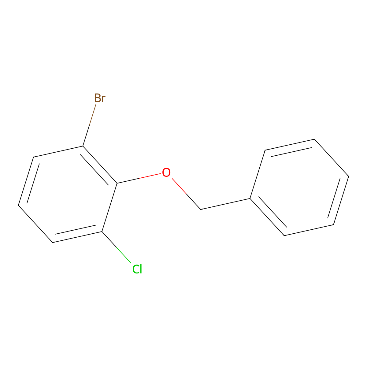 2-(Benzyloxy)-1-bromo-3-chlorobenzene molecular structure, CAS 2244107-77-3
