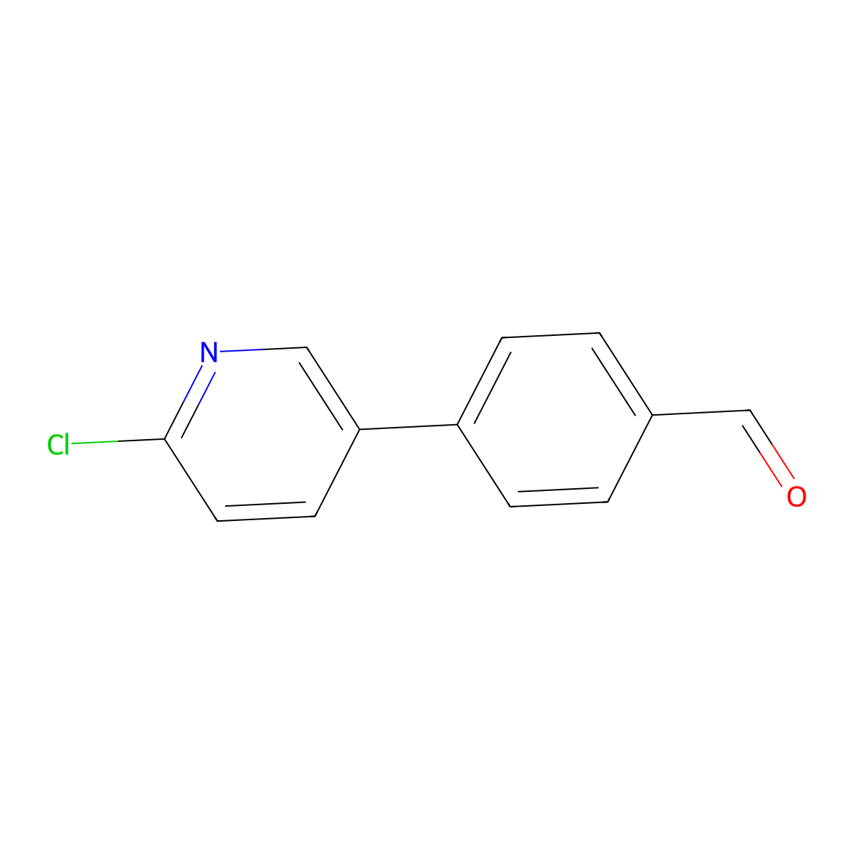 4-(6-Chloropyridin-3-yl)benzaldehyde molecular structure, CAS 2244177-47-5