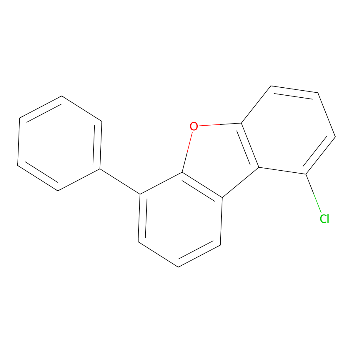 1-Chloro-6-phenyldibenzo[b,d]furan molecular structure, CAS 2244249-07-6
