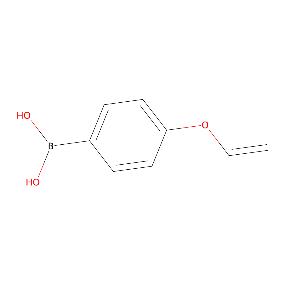[4-(Ethenyloxy)phenyl]boronic acid molecular structure, CAS 2244288-53-5