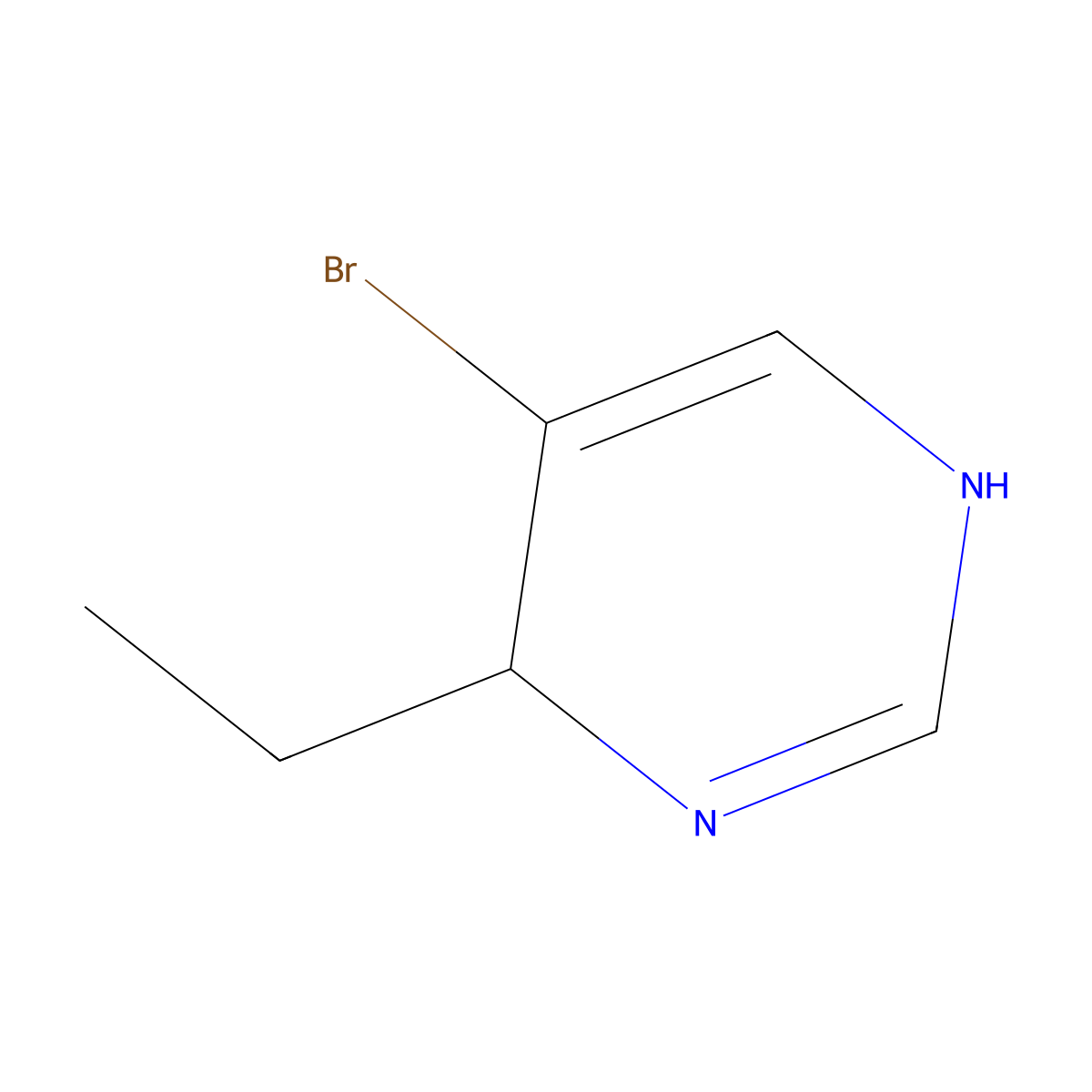5-Bromo-4-ethyl-3,4-dihydropyrimidine molecular structure, CAS 224429-98-5