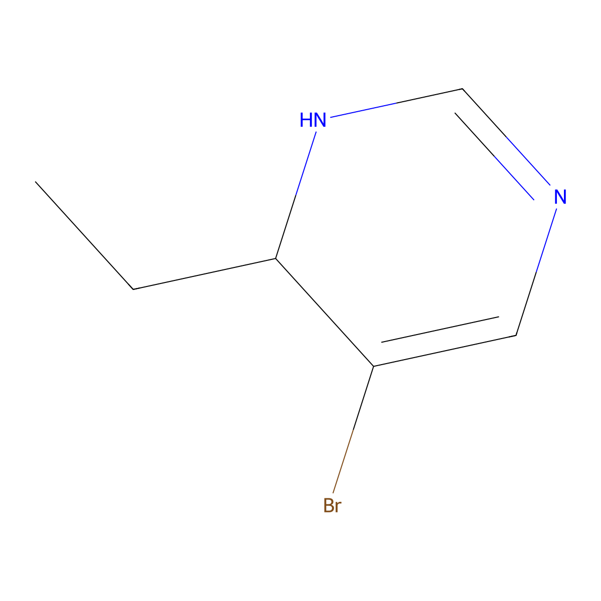5-Bromo-4-ethyl-3,4-dihydropyrimidine molecular structure, CAS 224429-98-5