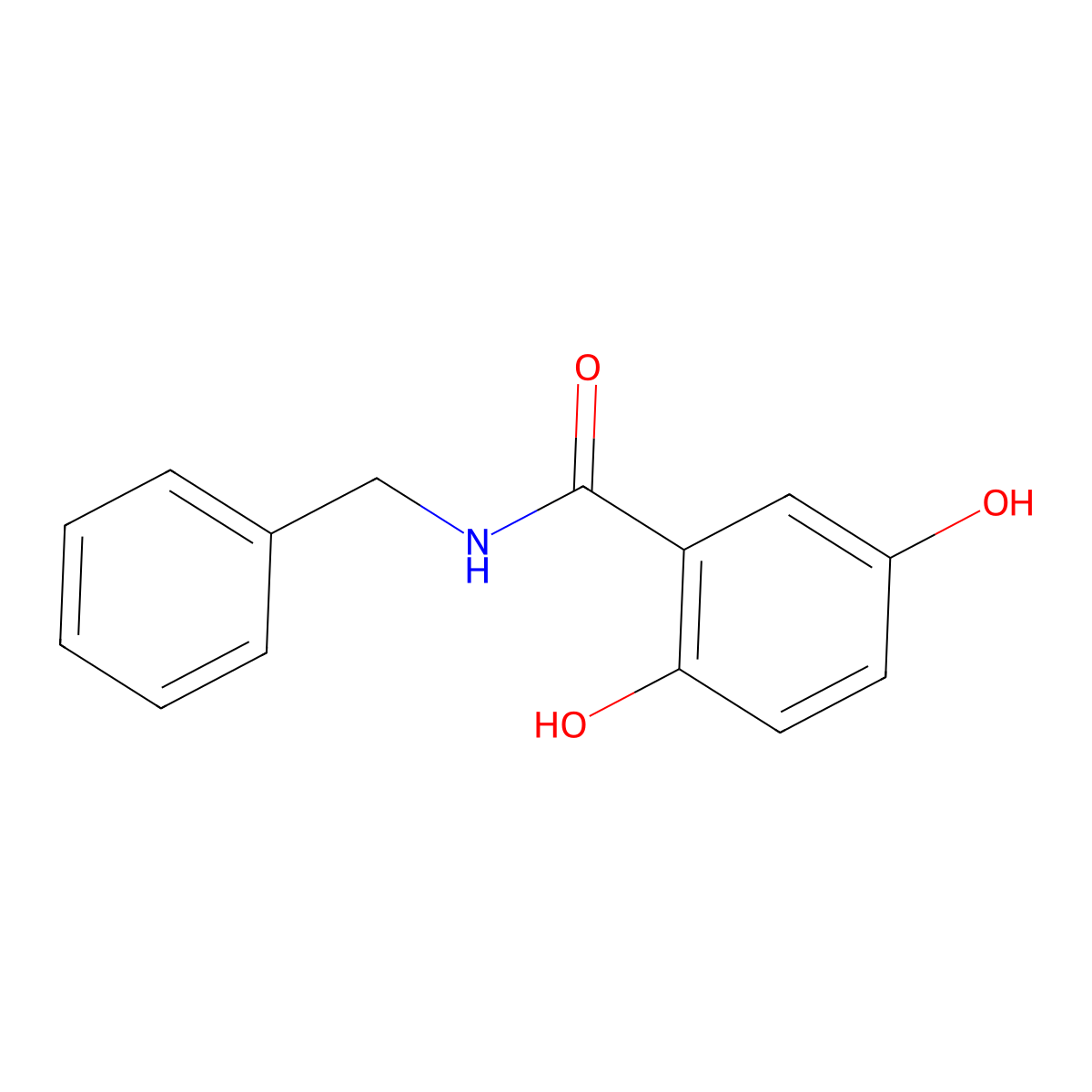N-benzyl-2,5-dihydroxybenzamide molecular structure, CAS 224432-10-4