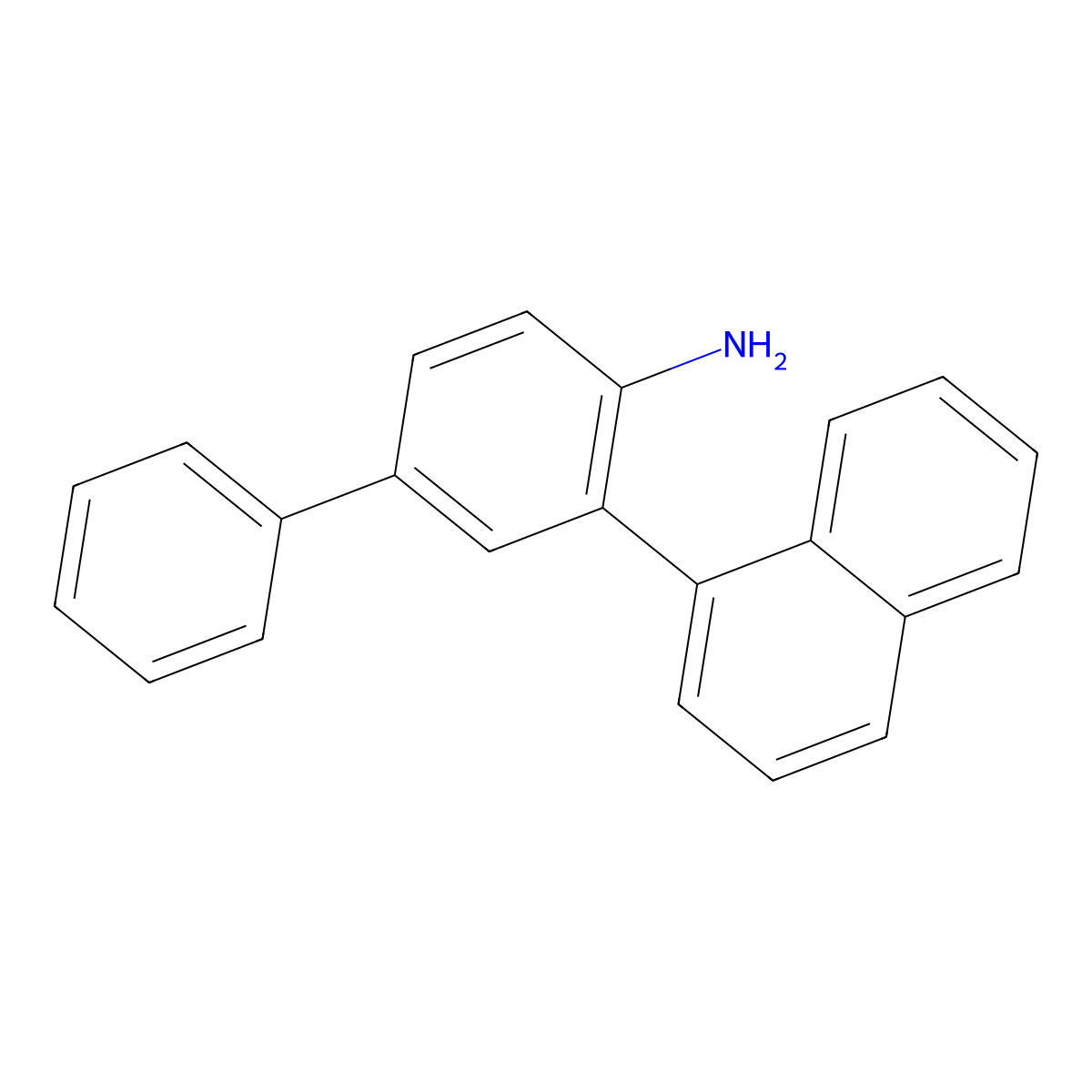 3-(1-Naphthalenyl)[1,1'-biphenyl]-4-amine molecular structure, CAS 2244399-86-6