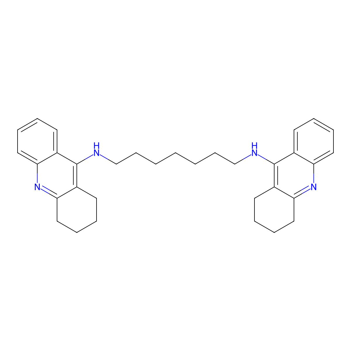 Bis(7)-tacrine molecular structure, CAS 224445-12-9