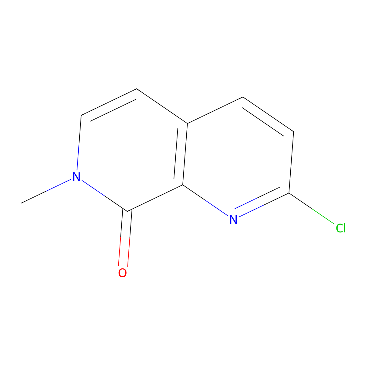 2-Chloro-7-methyl-1,7-naphthyridin-8(7H)-one molecular structure, CAS 2244482-06-0
