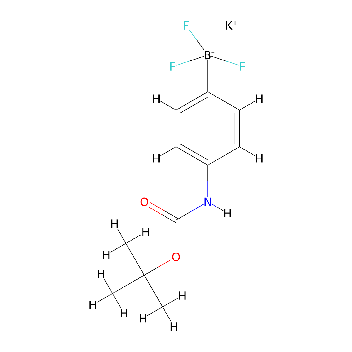 Potassium 4-BOC-aminophenyltrifluoroborate molecular structure, CAS 2244495-82-5