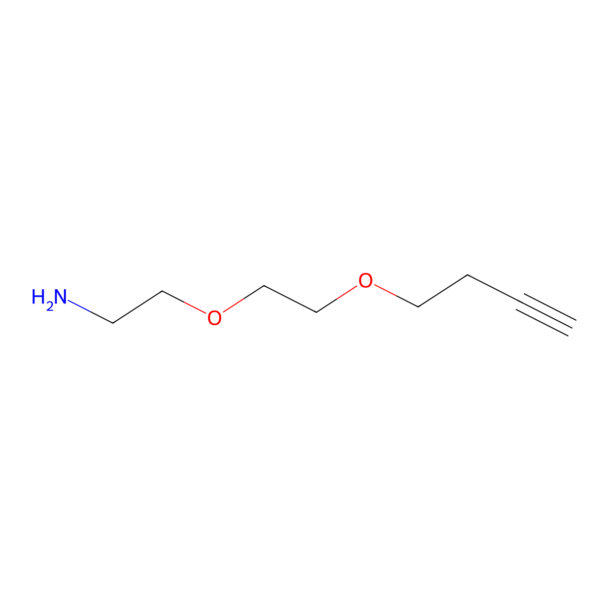 2-(2-(But-3-yn-1-yloxy)ethoxy)ethanamine molecular structure, CAS 2244507-37-5